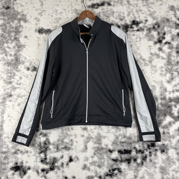 Tail Tech Jacket Womens Size Medium Black‎ Gray Trim Full Zip Pockets - Picture 1 of 13